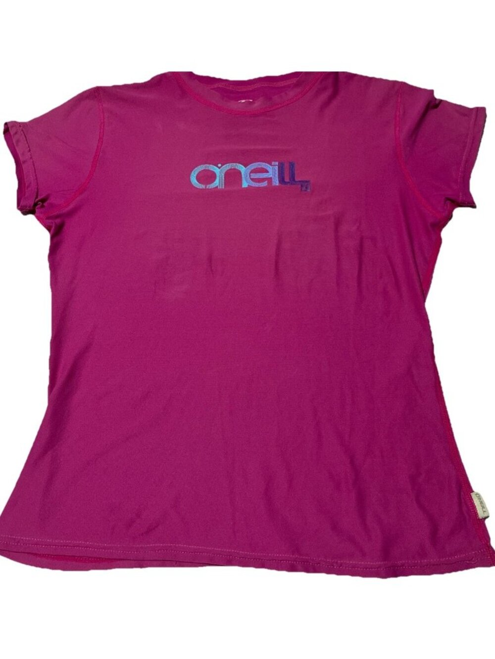 O'Neill Women's Short Sleeve Rash Guard Swim Shirt – Fox Pink / Fuchsia size Med